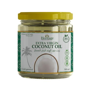 Heritage Organic, Vegan, Gluten Free Extra Virgin Coconut Oil 500ml